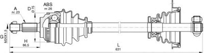 OPEN PARTS drs639900 -  Приводной вал